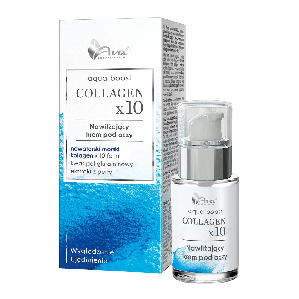 AVA Aqua Boost Collagenx10 Nawilżający krem pod oczy, 15 ml