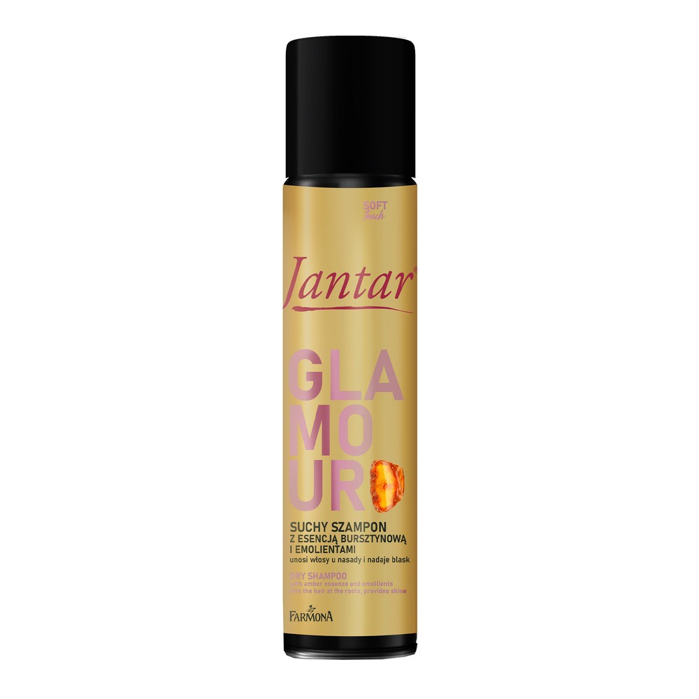 FARMONA JANTAR GLAMOUR SUCHY SZAMPON Z ESENCJĄ BURSZTYNOWĄ I EMOLIENTAMI 180ML