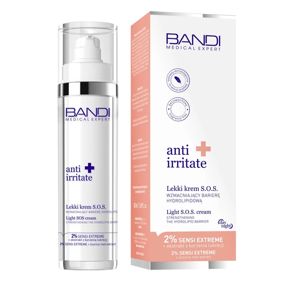 Bandi Medical Expert Anti Irritate Lekki krem S.O.S. wzmacniający barierę hydrolipidową