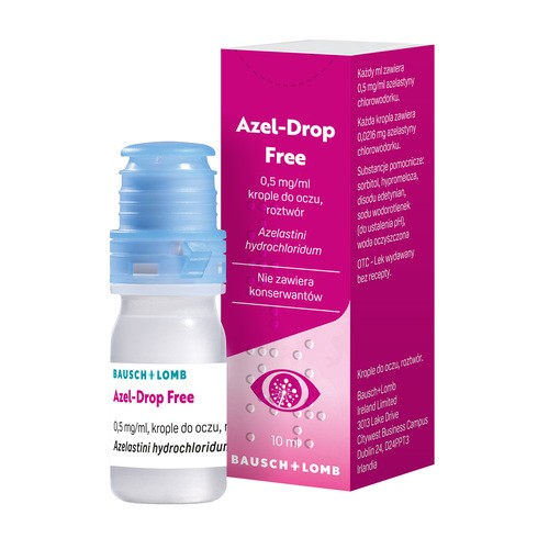 Azel-Drop Free Krople do oczu, 10 ml - lek przeciwhistaminowy