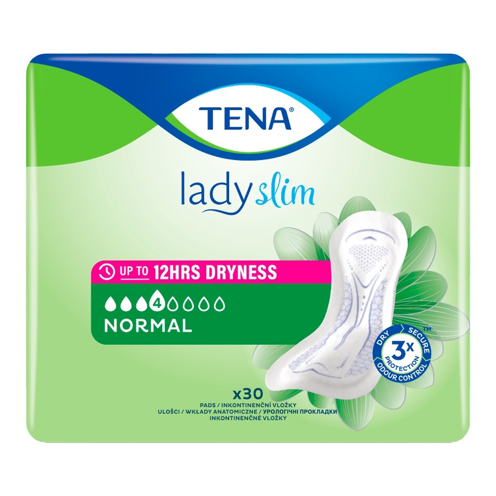 TENA Lady Slim Normal, wkładki anatomiczne, 30 szt.