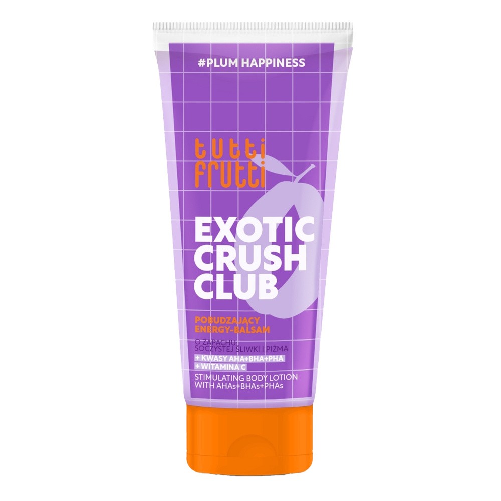 Farmona Tutti Frutti Exotic Crush Club pobudzający energy-balsam do ciała Plum Happiness 200 ml