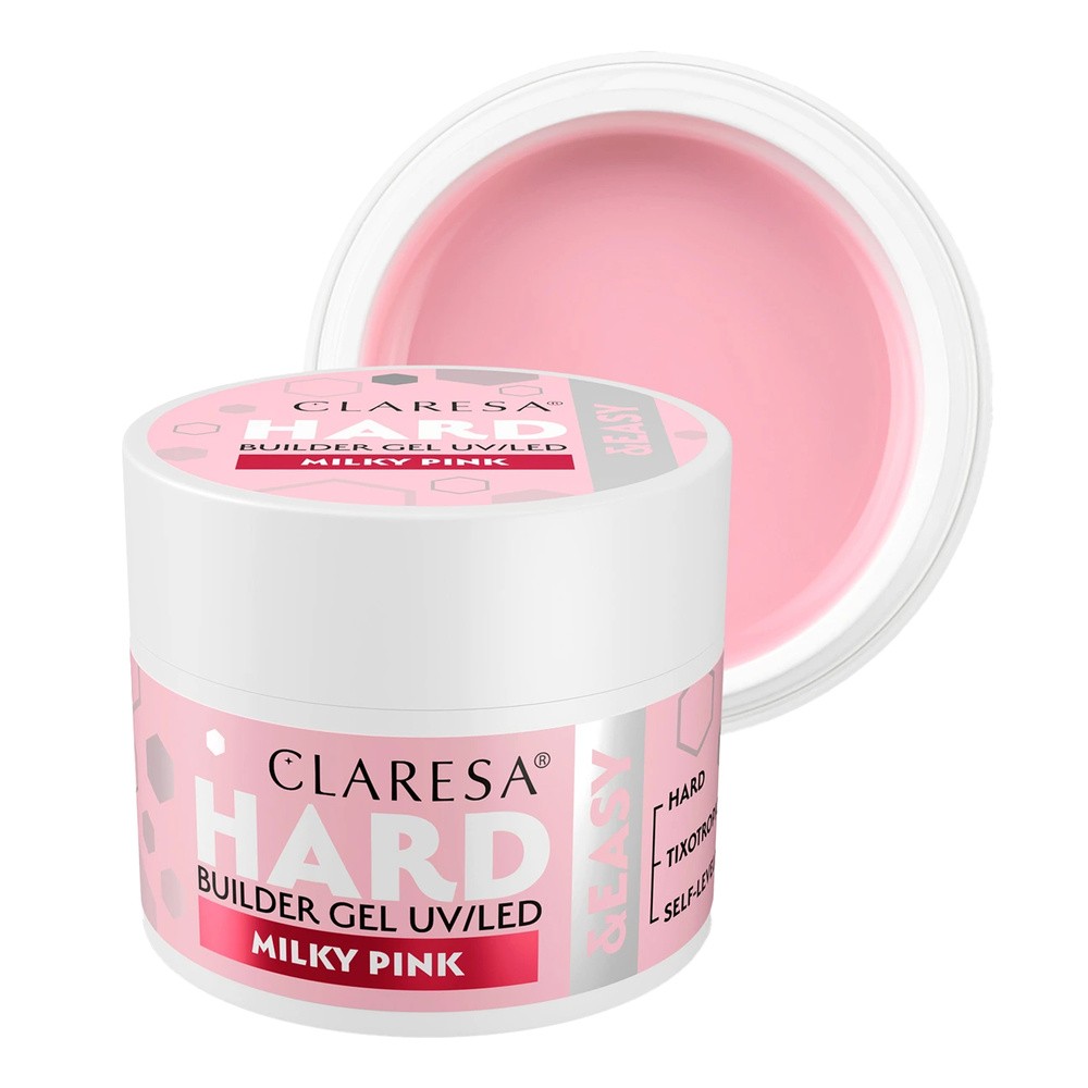 Claresa Hard & Easy żel budujący Milky Pink 45 g
