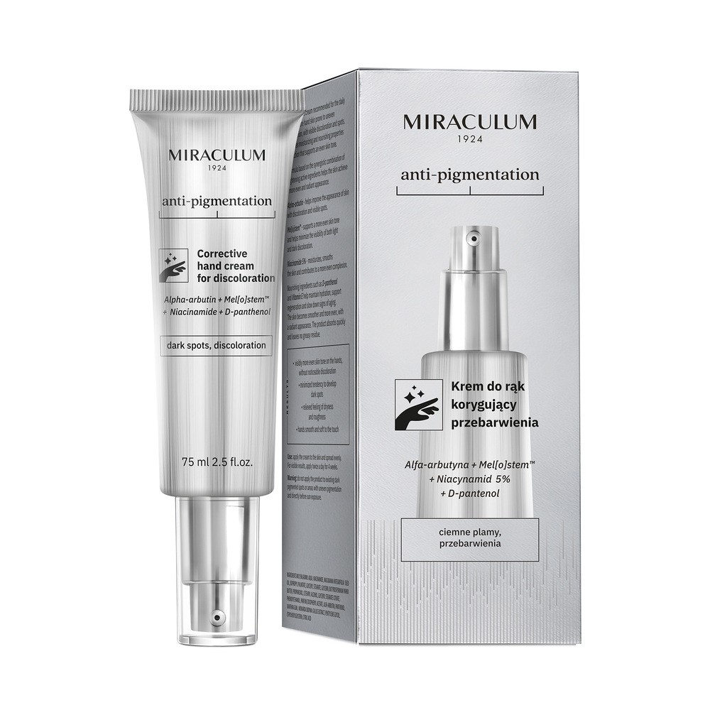 Miraculum Anti-Pigmentation, krem do rąk korygujący przebarwienia, 75 ml