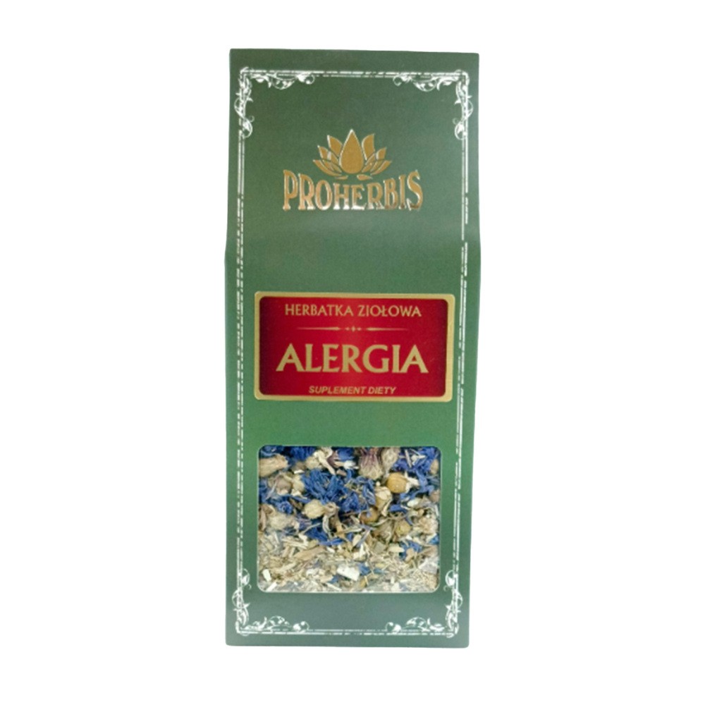 Herbatka Alergia 100g suplement diety zioła na alergie wsparcie organizmu