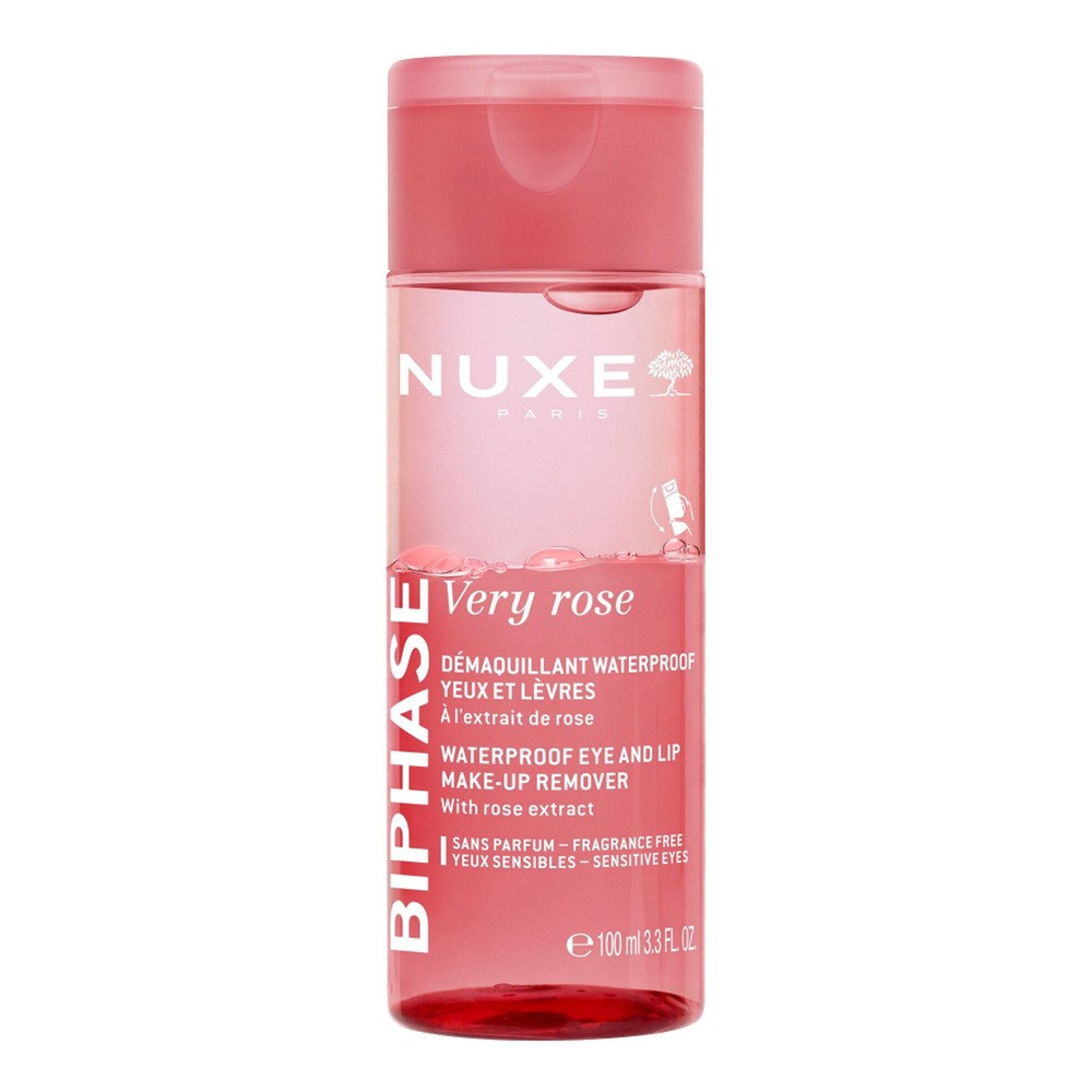 Nuxe Very Rose Waterproof Eye and Lip Make-up Remover Płyn do demakijażu 100ml