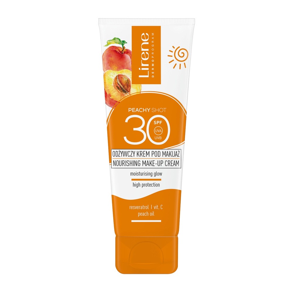 LIRENE Peachy Shot odżywczy krem pod makijaż SPF30 50ml