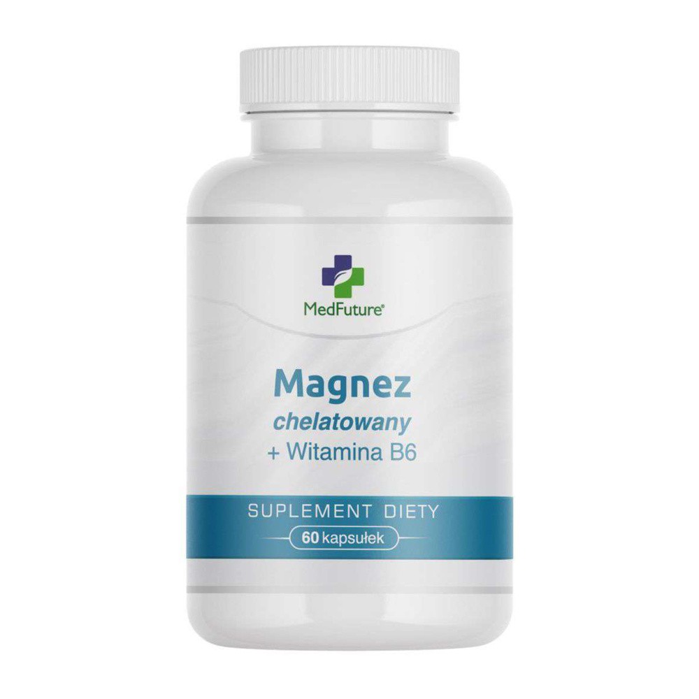 Medfuture Magnez chelatowany + witamina B6, kapsułki, 60 szt.
