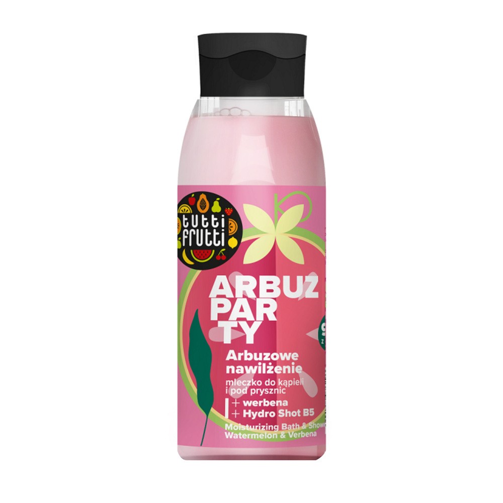 Farmona, Tutti Frutti Nawilżające mleczko Do Kąpieli I Pod Prysznic Arbuz I Werbana + Hydro Shot B5, 400 ml