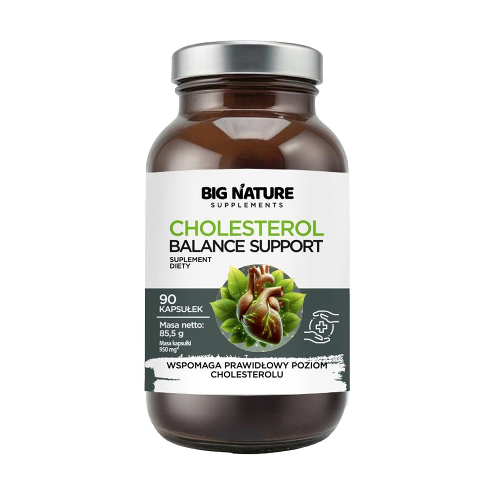 Big Nature Cholesterol Balance Support, 90 kapsułek