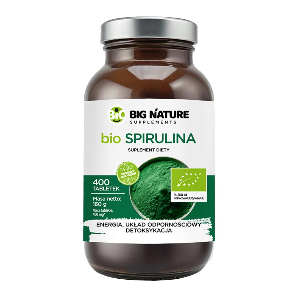 Big Nature Bio Spirulina, 400 tabletek