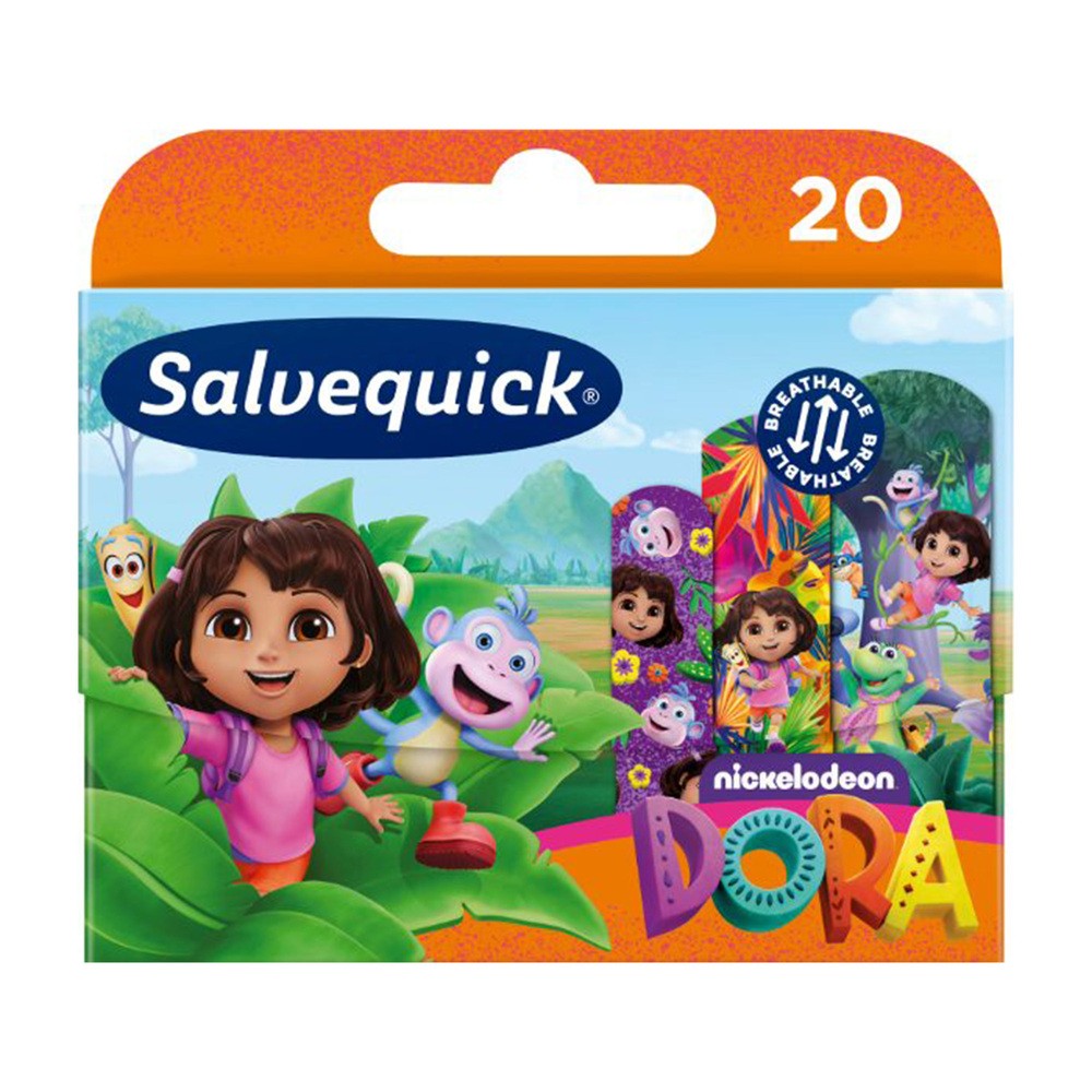 Salvequick, plastry z opatrunkiem Dora, 20 sztuk