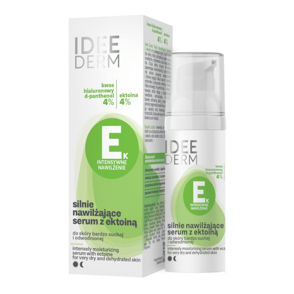 Idee Derm Silnie nawilżające serum z ektoiną do skóry bardzo suchej i odwodnionej, 30 ml