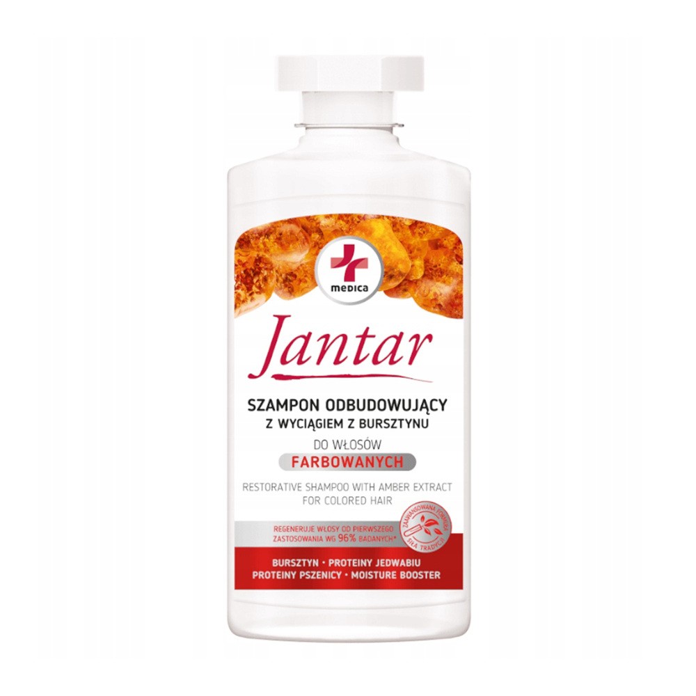 Jantar Medica Szampon odbudowujący z wyciągiem z bursztynu, 330 ml