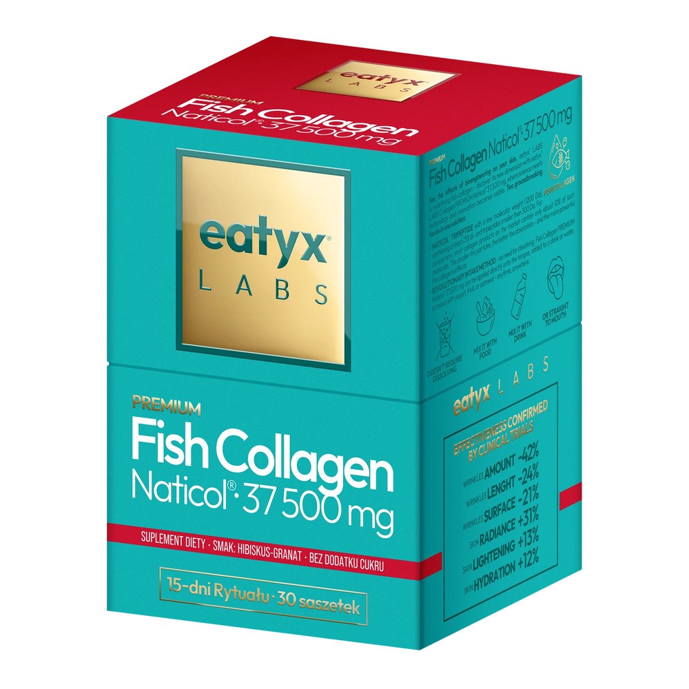 Eatyx LABS Premium Fish Collagen 37 500 mg, proszek, 30 saszetek