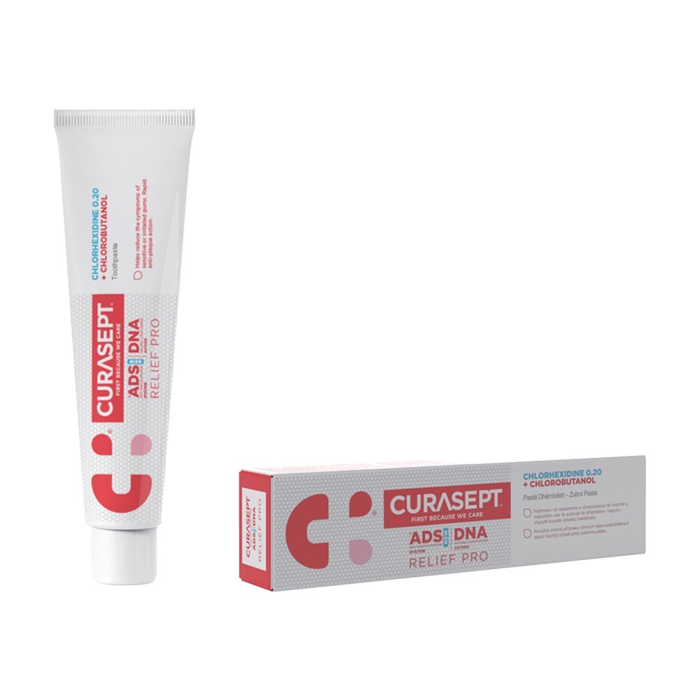 Curasept ADS DNA 720 Relief Pro 0.20% CHX + chlorobutanol Pasta do zębów