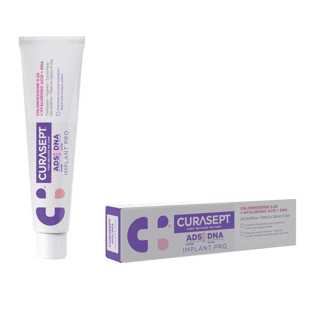Curasept ADS DNA Implant Pro 0.20% CHX + kwas hialuronowy Pasta do zębów