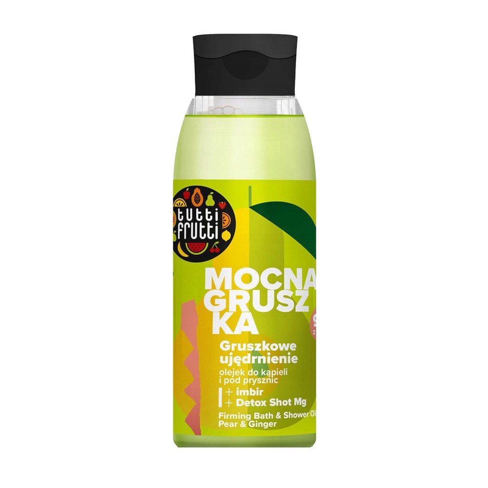 Farmona Tutti Frutti ujędrniający olejek do kąpieli i pod prysznic gruszka i imbir i Detox Shot Mg 400 ml
