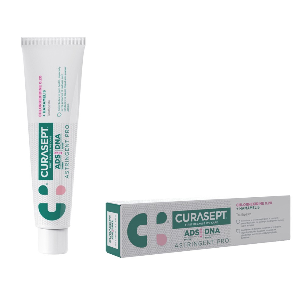 Curasept ADS DNA 720 Astringent 0.20% CHX + oczar wirginijski Pasta do zębów