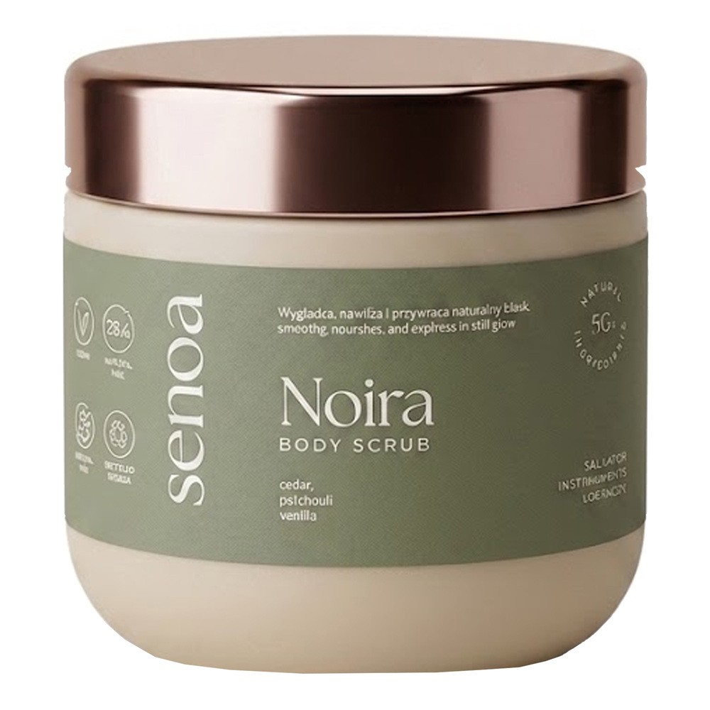 Senoa Noira Body Scrub, peeling wygładzający do ciała, 300 g