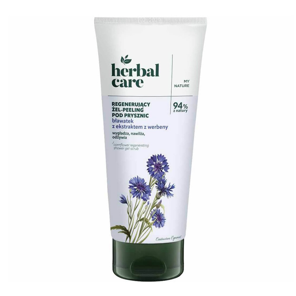 Farmona Herbal Care regenerujący żel-peeling pod prysznic Bławatek z Ekstraktem z Werbeny 200 ml