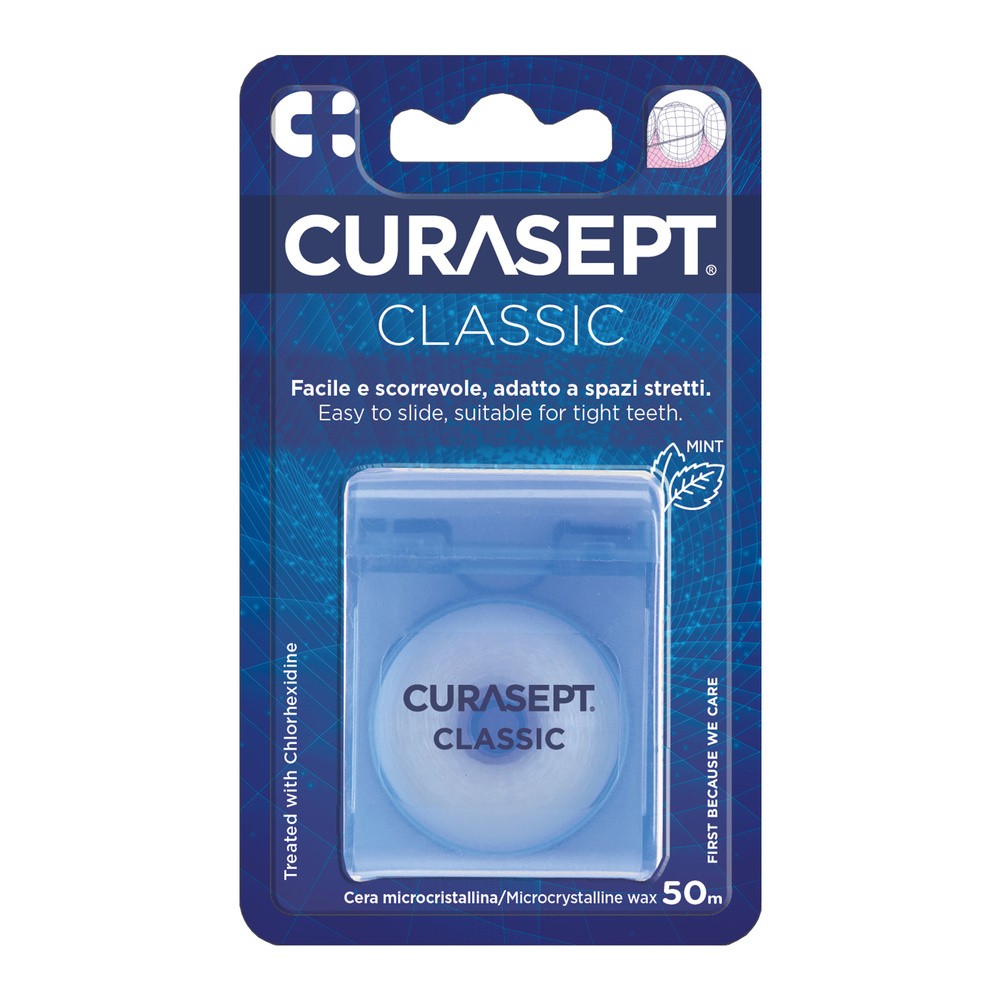 Curasept Curasept Floss nić dentystyczna klasyczna woskowana 50 m 9091789