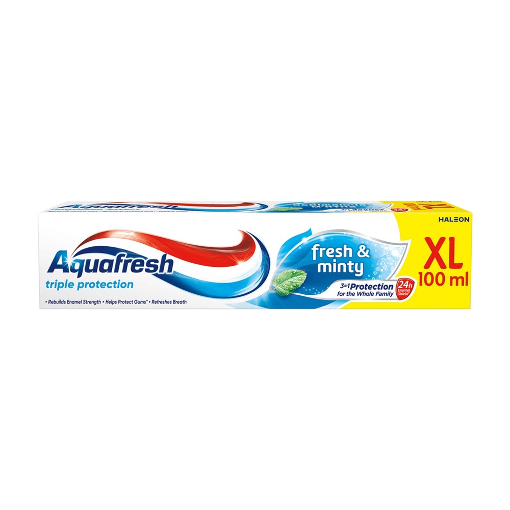 AQUAFRESH Triple Protection Fresh And Minty Toothpaste Pasta Do Zębów 100ml