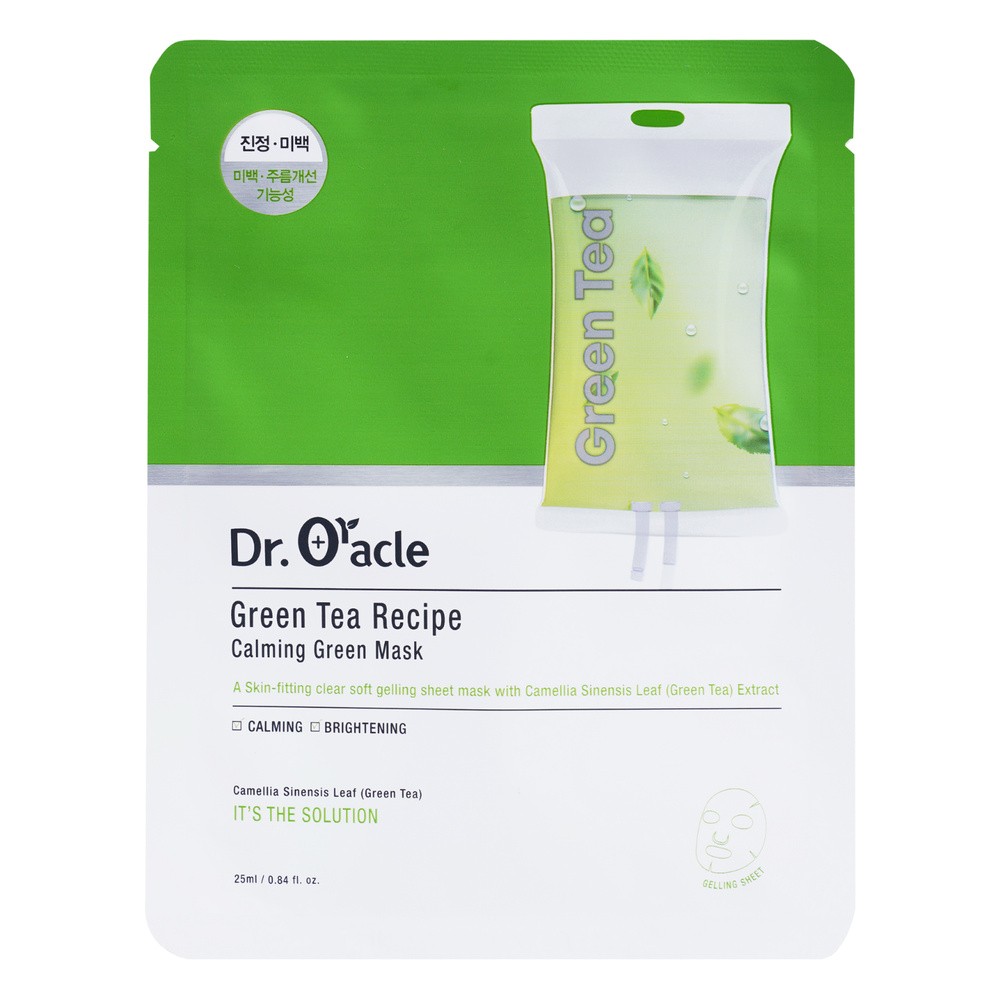 Dr. Oracle Green tea Recipe Kojąca maska żelowa z zieloną herbatą, 25 ml