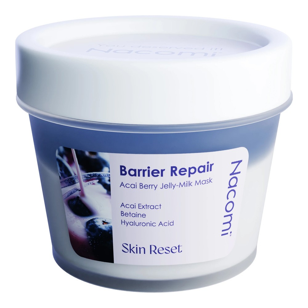 Nacomi Barrier Repair Acai Berry Jelly-Milk Mask Wzmacniająca Maska do Twarzy 80ml