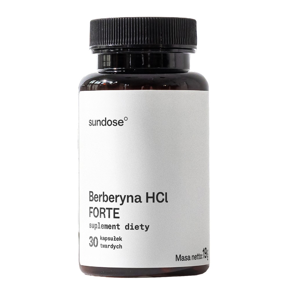 Sundose Berberyna HCl Forte, kapsułki twarde, 30 szt.