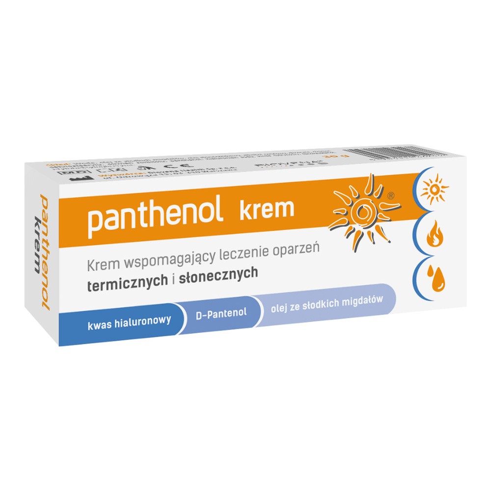 Panthenol, krem, regenerująco-łagodzący, 30 g