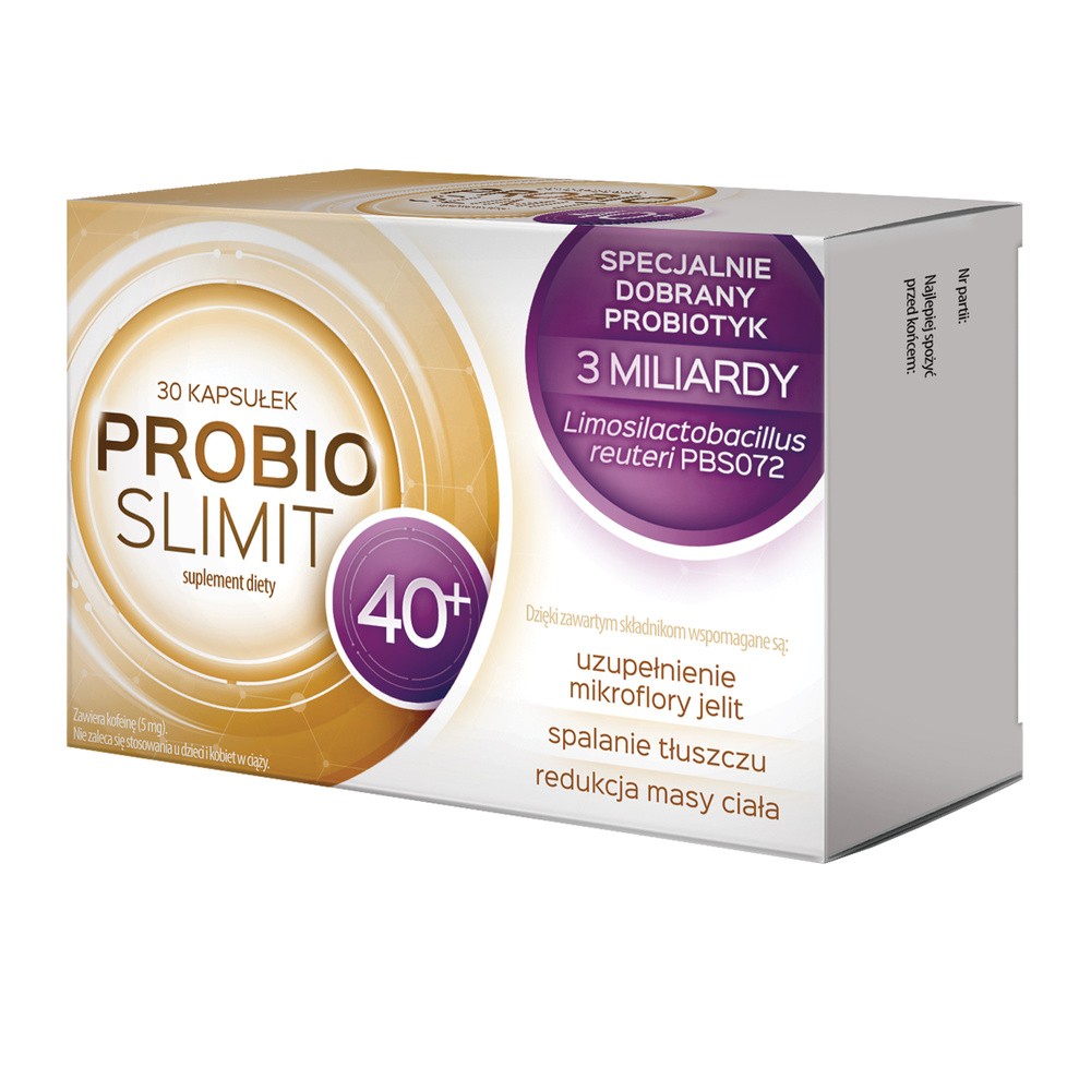 Probioslimit 40+ 30 kaps. -> Wysyłka od 3,99 - odbiór w Żabce