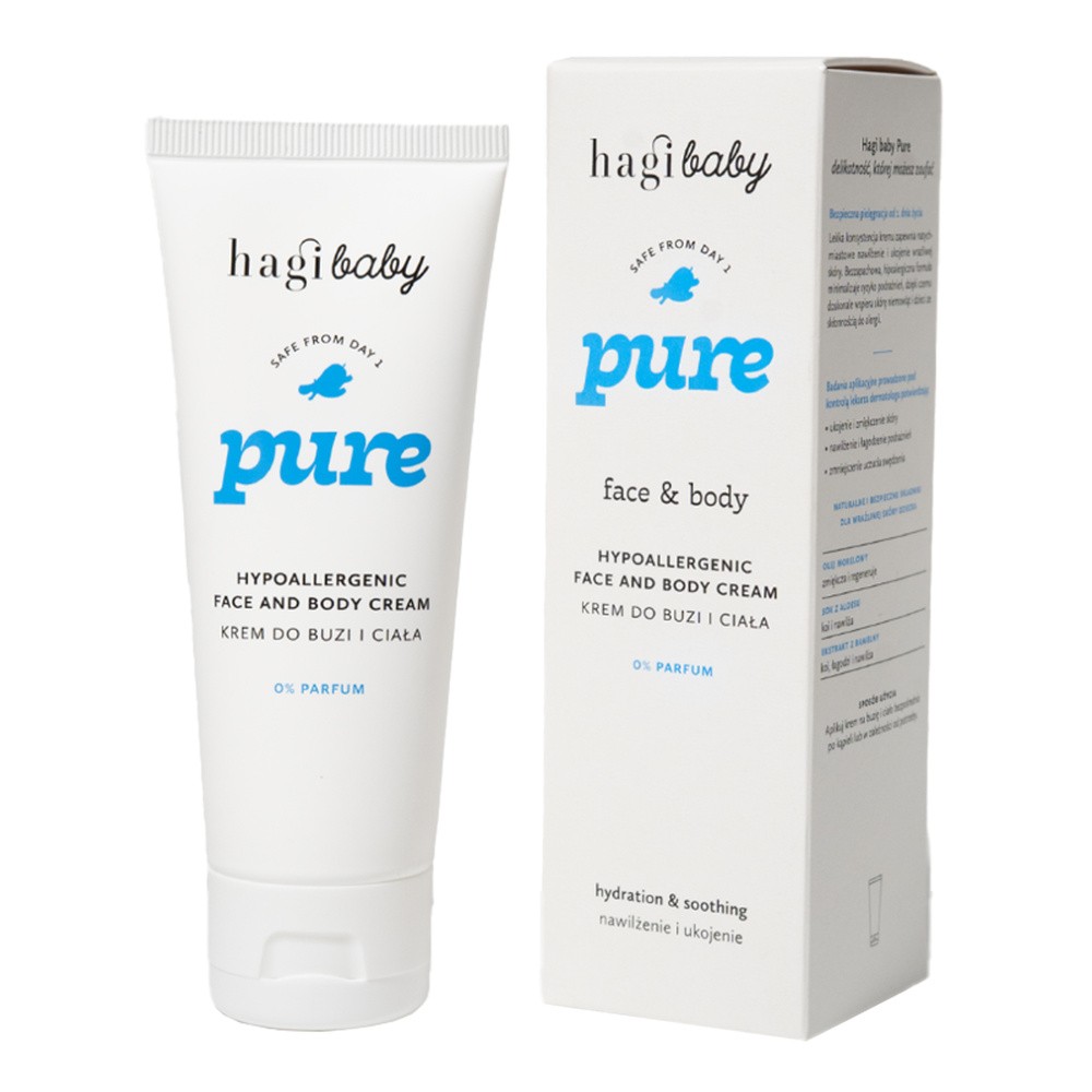 Hagi Baby Pure, hipoalergiczny krem do buzi i ciała, 75 ml