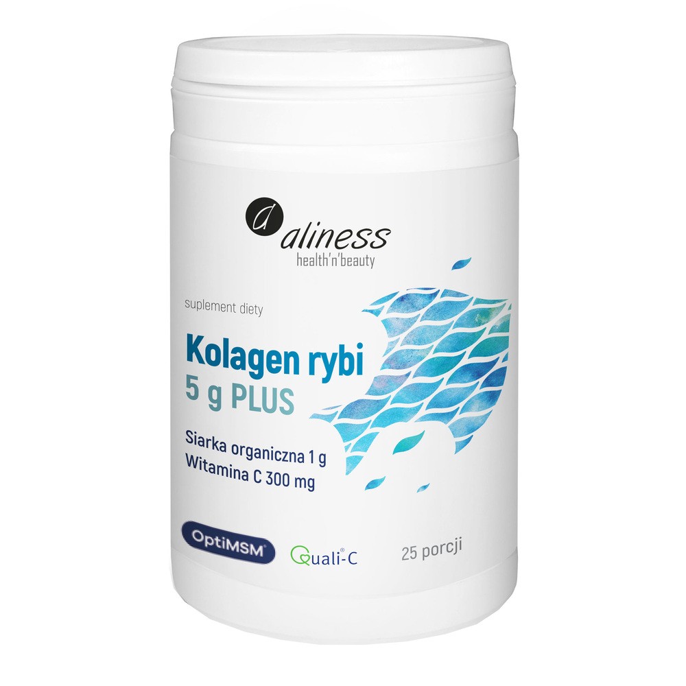 Aliness Kolagen Rybi + MSM + Wit. C - 157,5g