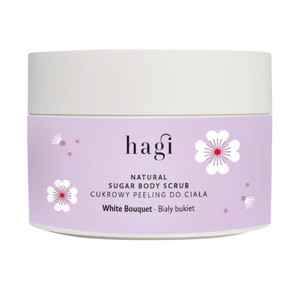 Hagi Biały Bukiet Naturalny Peeling cukrowy do ciała