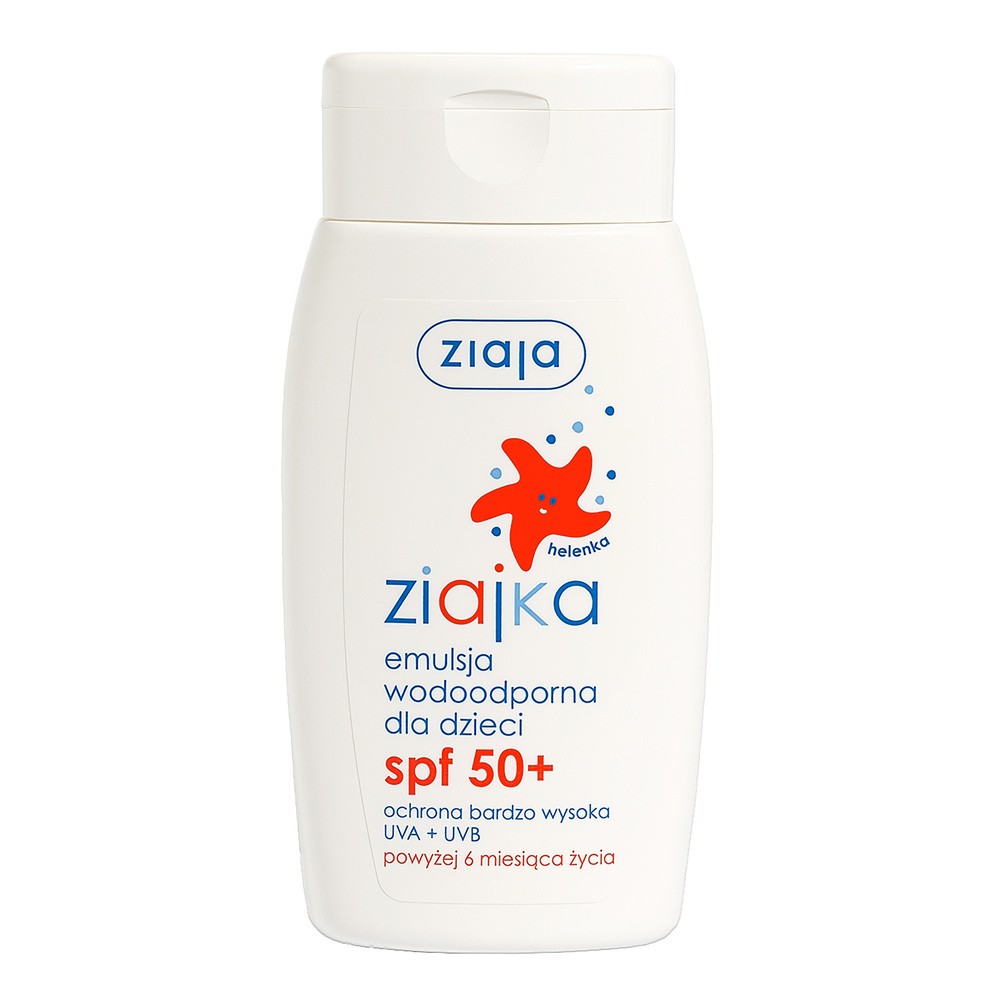 Ziaja Ziajka Słoneczna emulsja wodoodporna dla dzieci powyżej 12 miesięcy SPF50+ 125ml