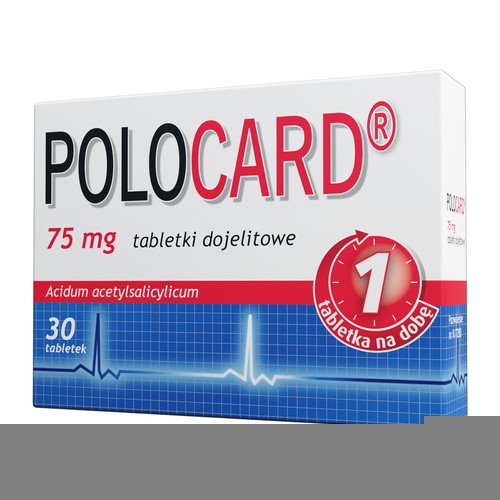 Polpharma ZAKŁADY FARMACEUTYCZNE S.A. Polocard 75mg 30 tabletek 4301511