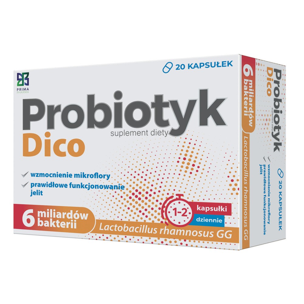 Prima Pharma Probiolac Dico, kapsułki, 20 sztuk