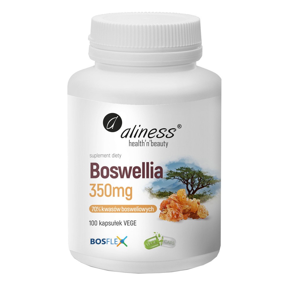 Aliness Boswellia 350mg 100vkaps. Wsparcie stawów