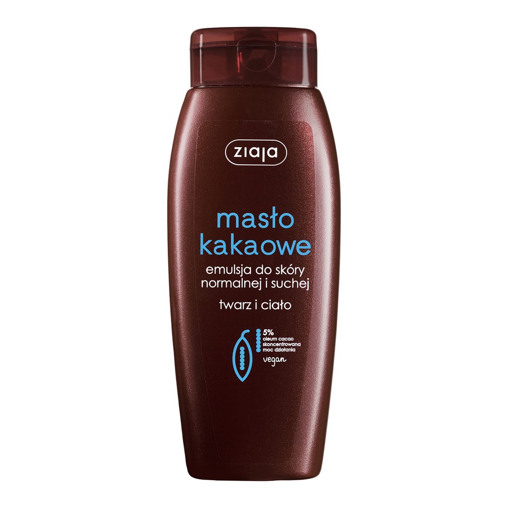 Ziaja Masło Kakaowe Emulsja do twarzy i ciała 5% oleum cacao 200ml