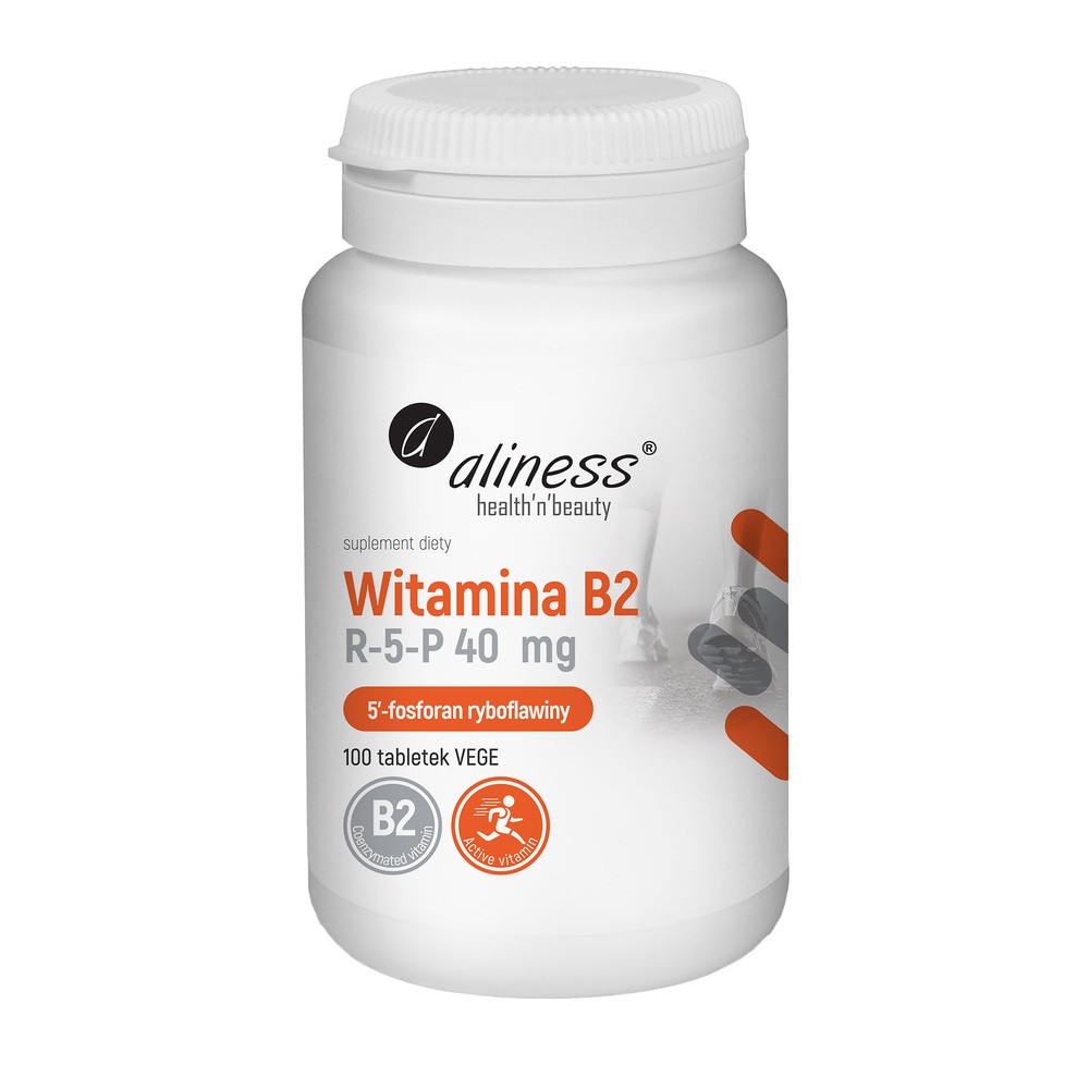 Aliness Witamina B2 R-5-P 40 mg x 100 tabl vege