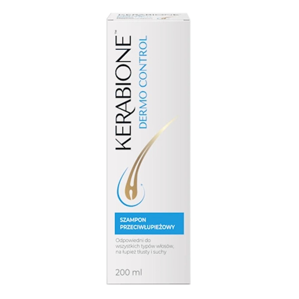Kerabione Dermo Control Szampon Przeciwłupieżowy do wszystkich typów włosów, 200 ml