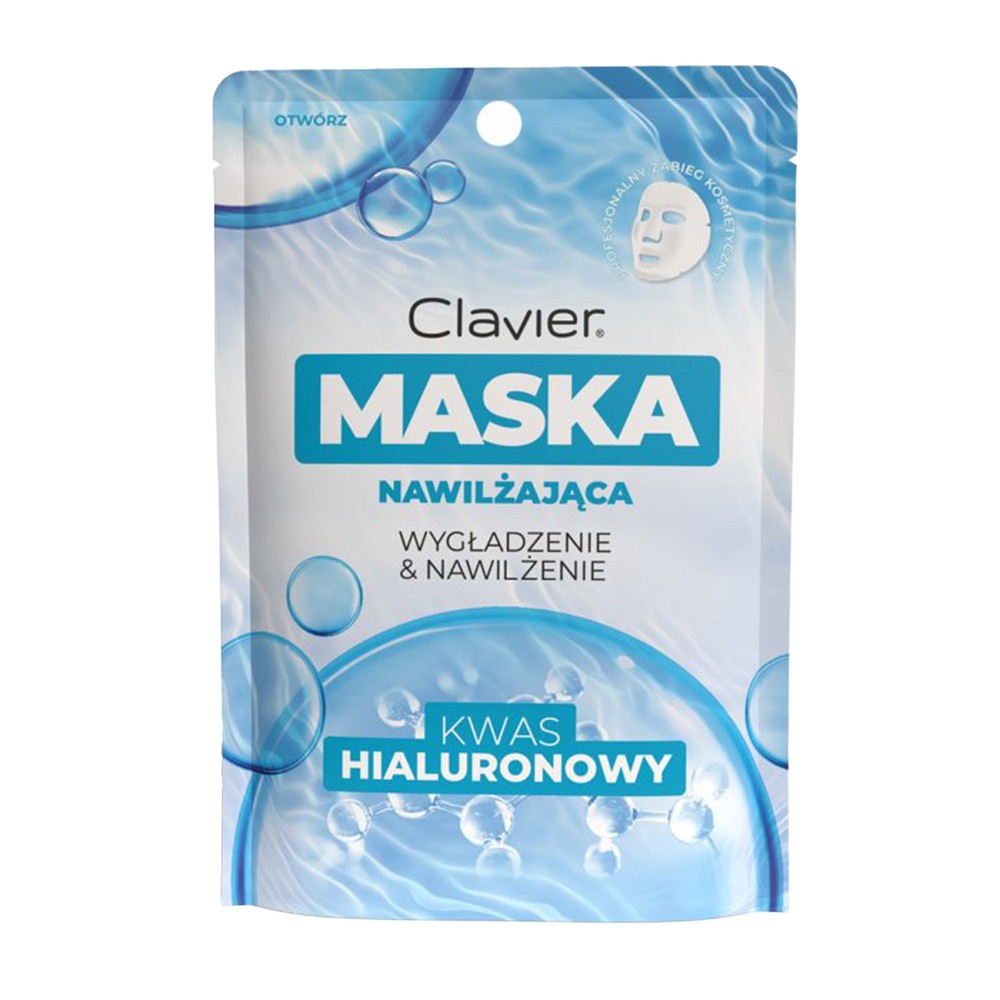 Clavier Wygładzenie & Nawilżenie nawilżająca maska w płachcie z kwasem hialuronowym 25ml