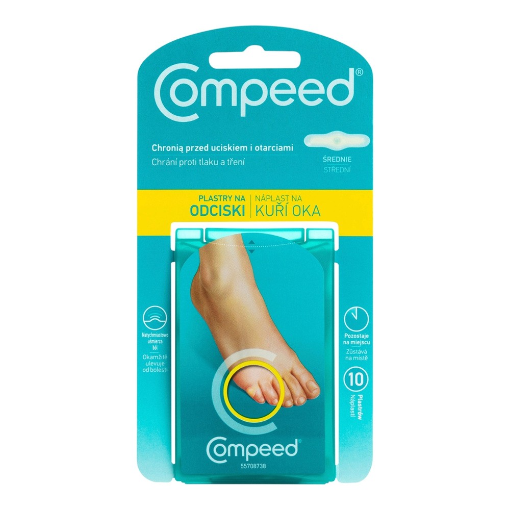 COMPEED Producent niezdefiniowany odciski na palcach stóp 1,75 x 6 cm 10 sztuk