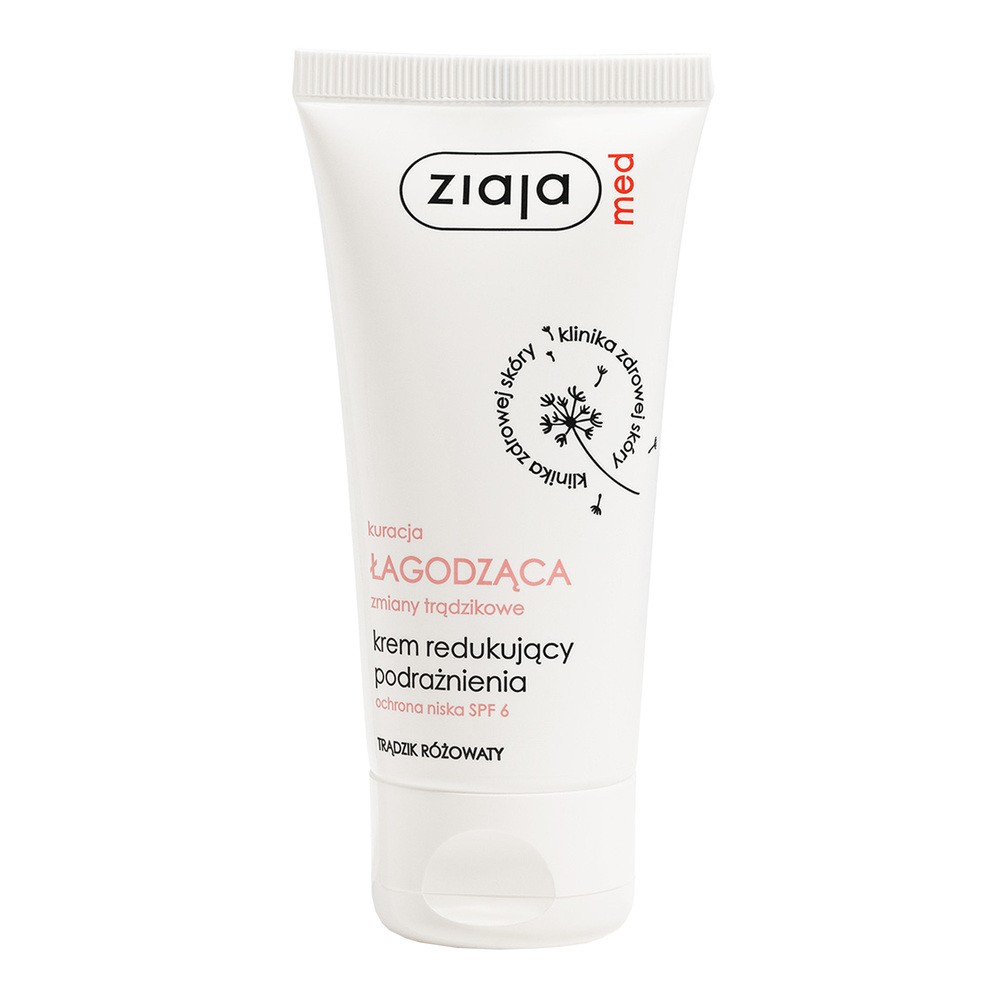 Ziaja Med Kuracja Łagodząca Zmiany Trądzikowe trądzik różowaty- Krem redukujący podrażnienia 50ml