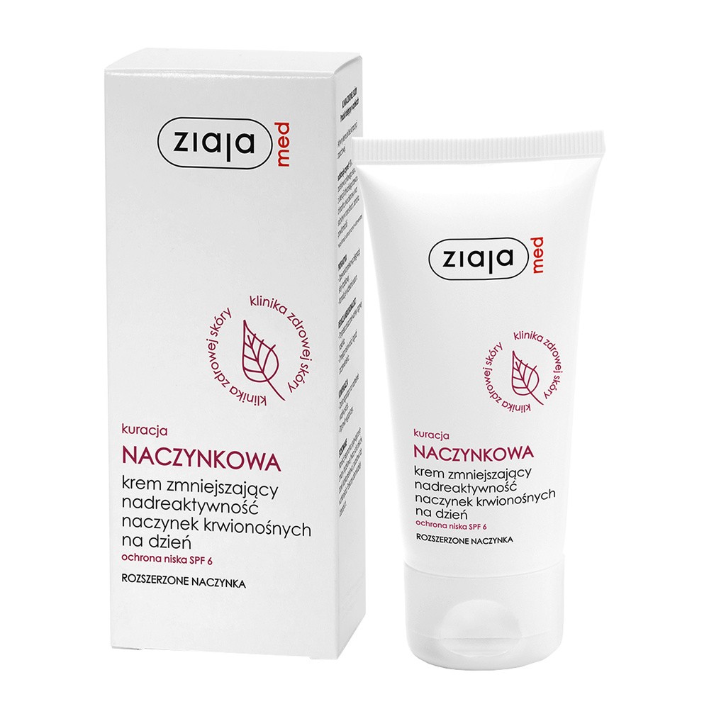 Ziaja LTD Z.P.L SP Z 0.0 Med Kuracja naczynkowa Krem zmniejszający nadreaktywność 50 ml