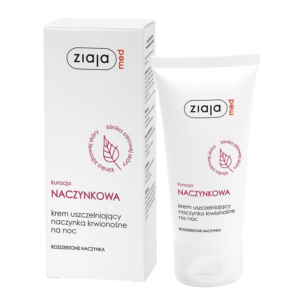 Ziaja Med Kuracja Naczynkowa rozszerzone naczynka Krem uszczelniający naczynka krwionośne na noc 50ml