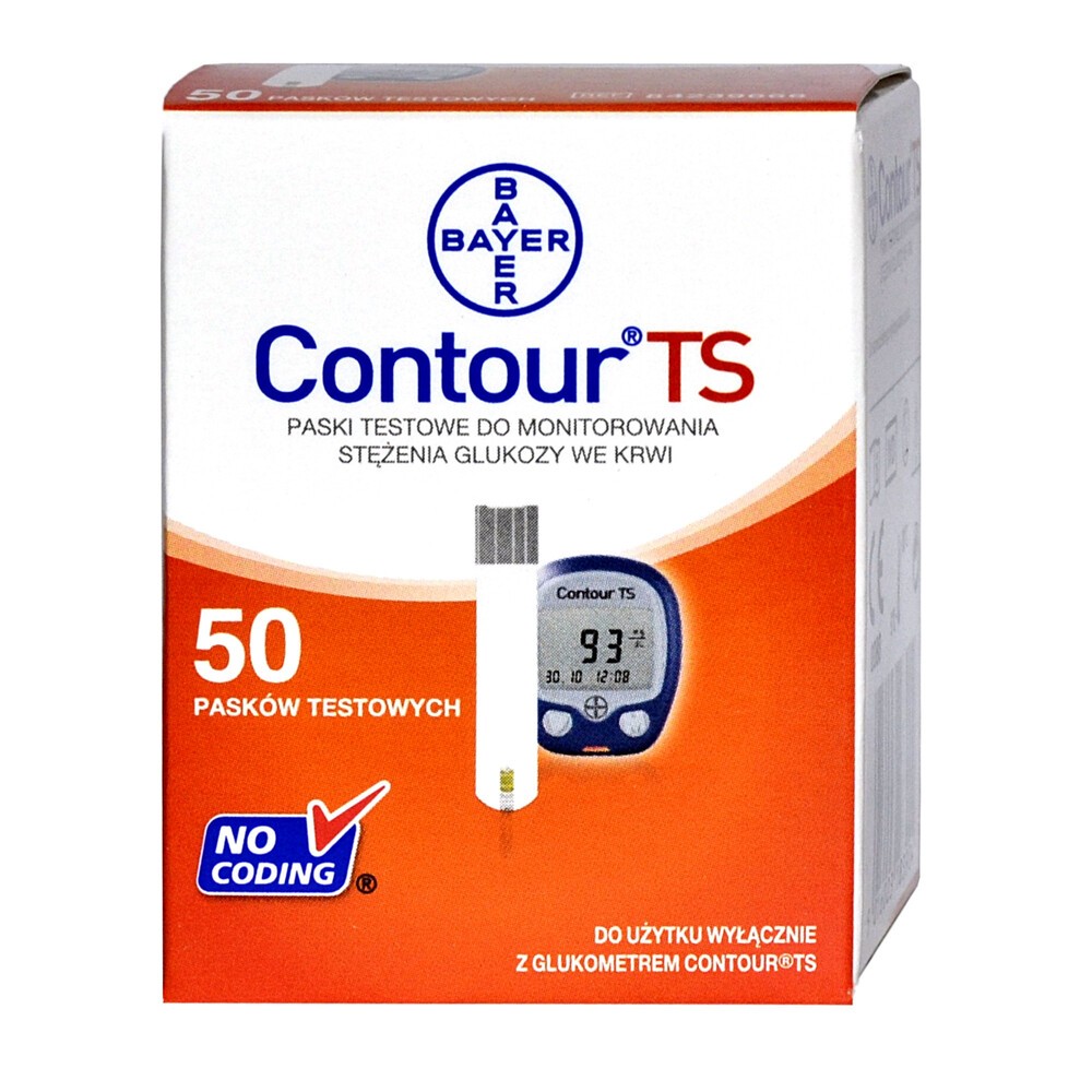 Bayer Contour TS testy paskowe do glukometru 50 pasków 8515401