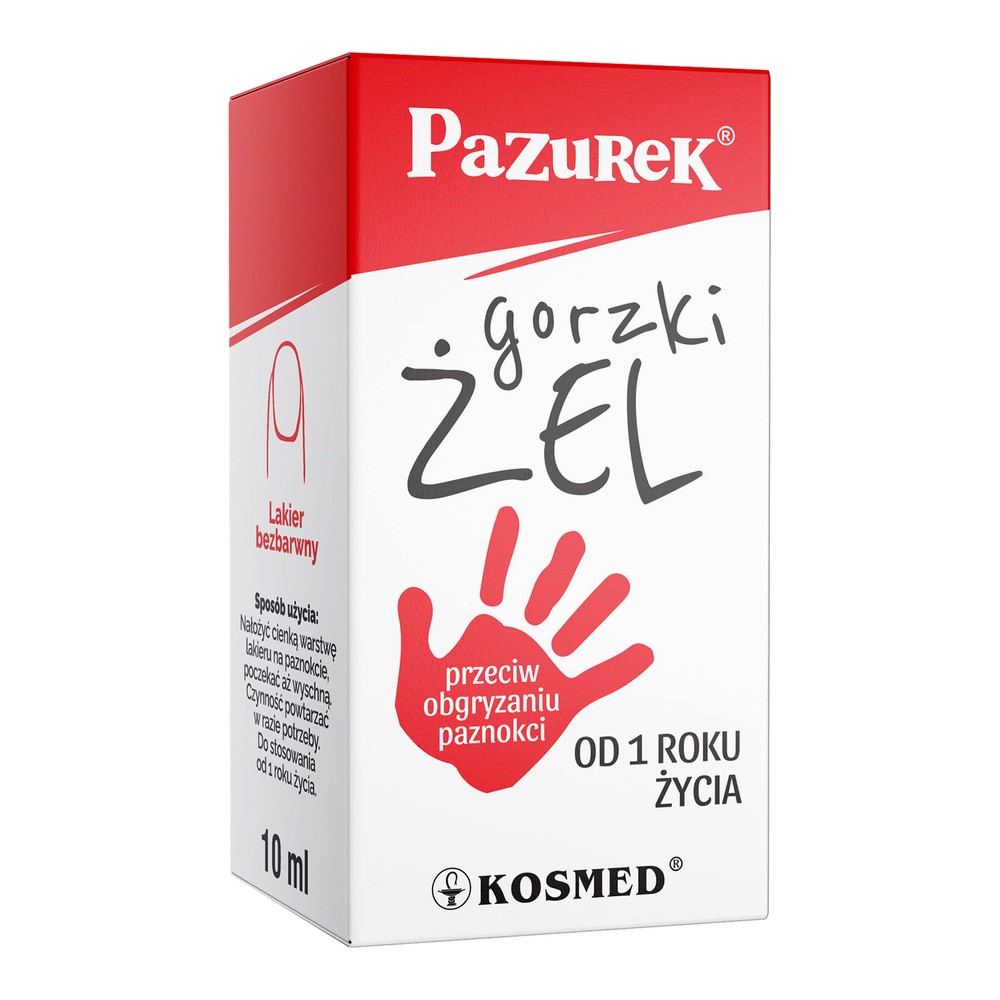 KOSMED II Gorzki pazurek żel przeciw obgryzaniu paznokci 10 ml