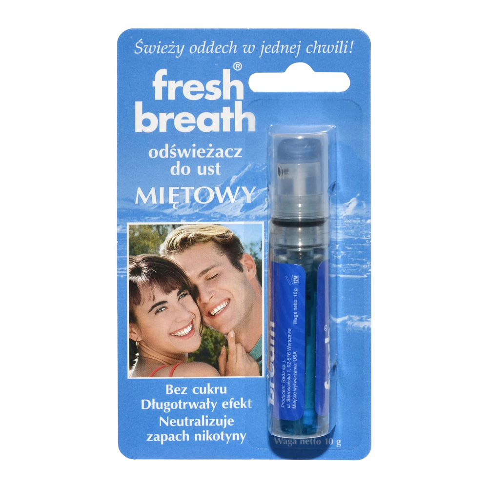 Fresh Breath Odświeżacz do ust miętowy 10g Fresh Breath